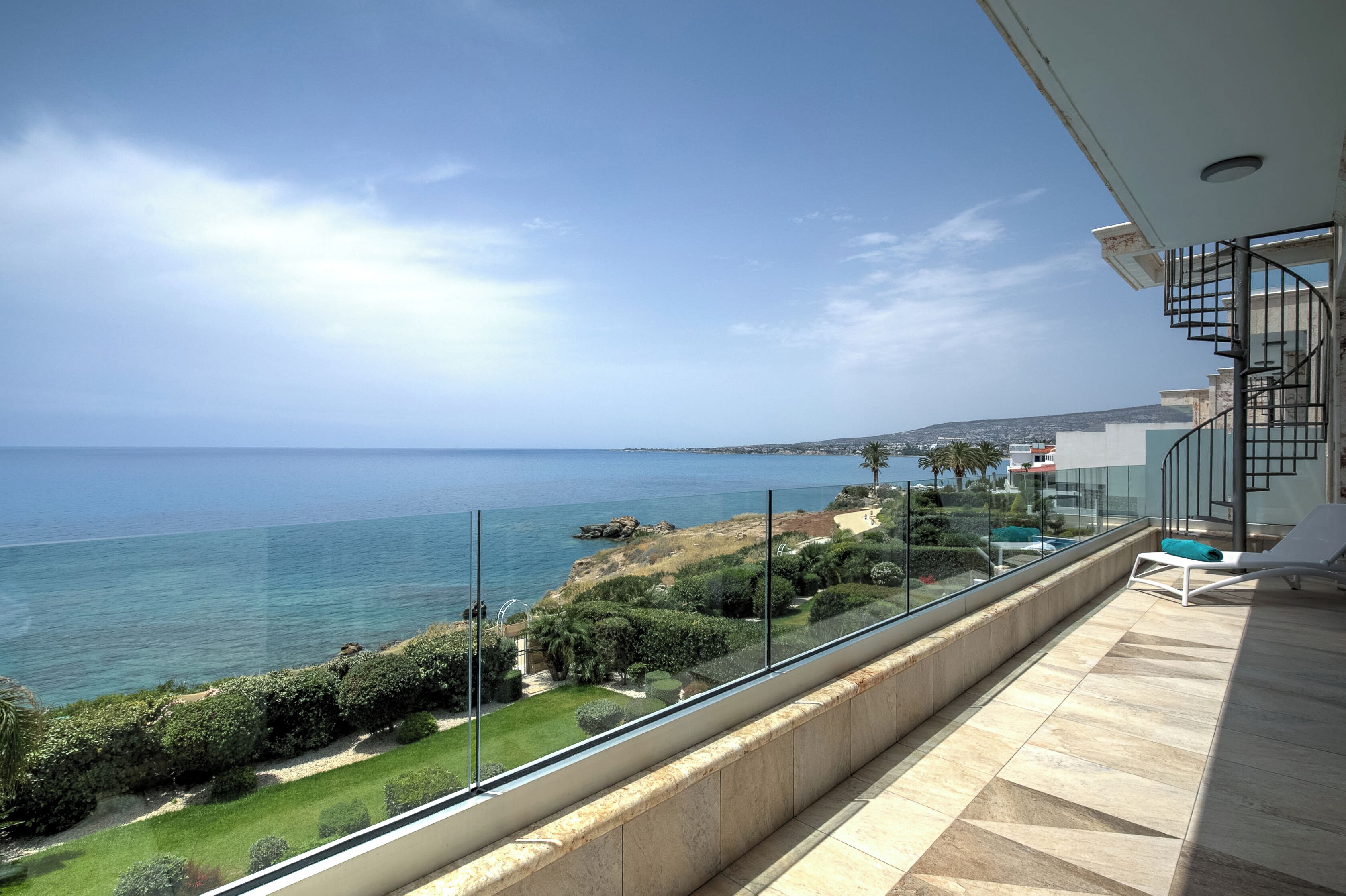 Luxury Villa, 3 Bedrooms, Sea View, Beachfront | Terrace/patio
