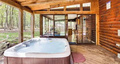 Long Pond Log Cabin w/ Hot Tub Soaks & Outdoor Fun