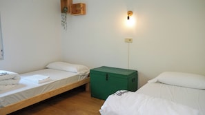 Chambre avec lits jumeaux | Wi-Fi gratuit, draps fournis