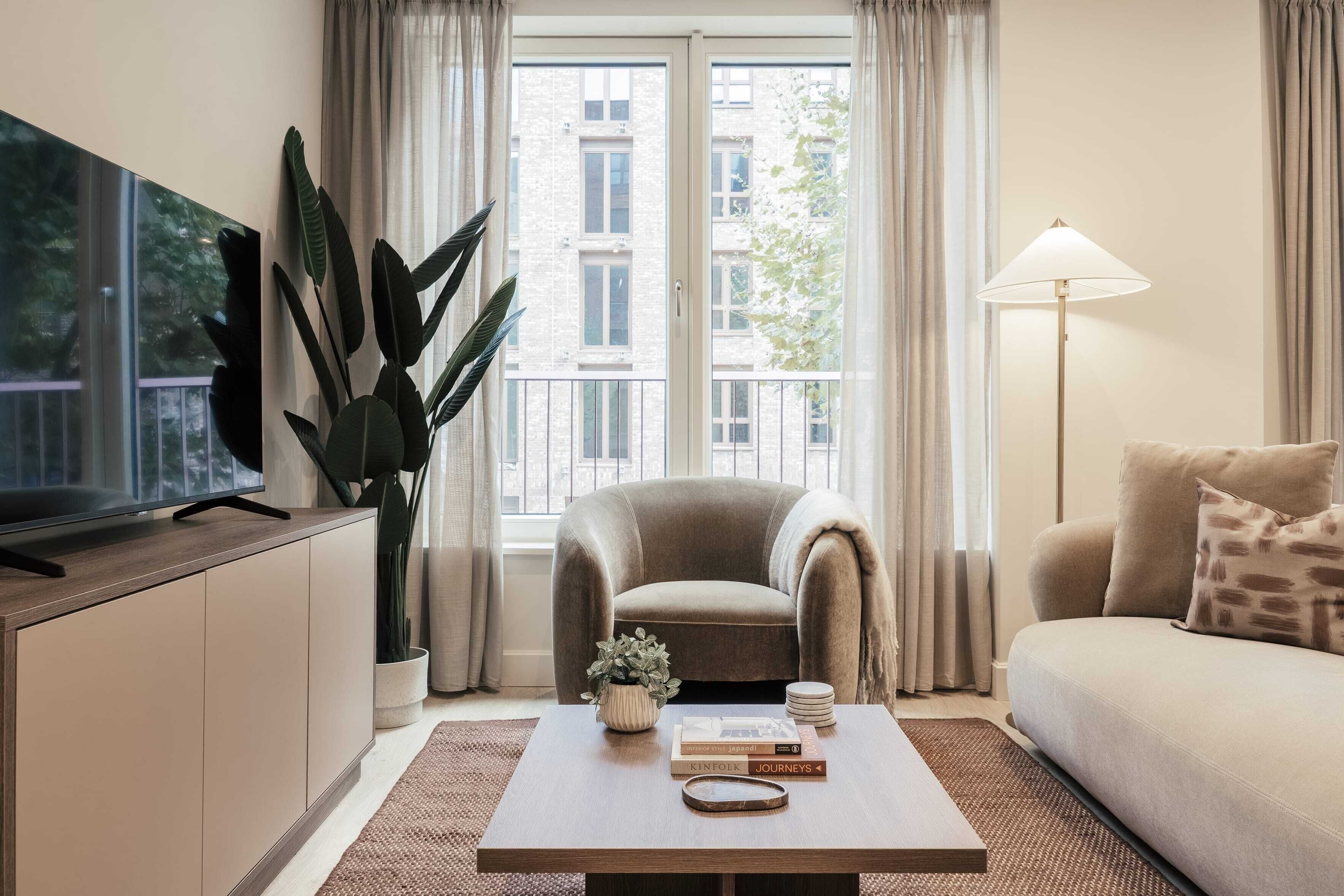 公寓, 2 間臥室 | 起居區