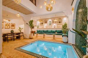 Interior - Riad Imrani - swimming pool - 6 mn from Jamaa Al Fna (Marrakech)