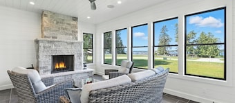New Build Baileys Harbor-sunset view and pool table