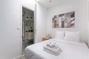 1 bedroom, iron/ironing board, travel crib, WiFi