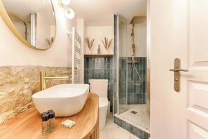 Shower, hair dryer