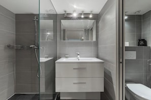 Shower, hair dryer