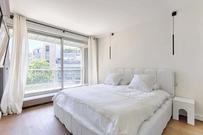 1 غرفة نوم وواي فاي وملاءات أسرّة