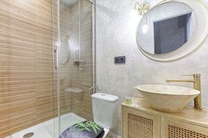 Shower, hair dryer
