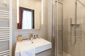Shower, hair dryer