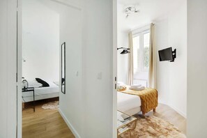 2 bedrooms, iron/ironing board, travel crib, WiFi