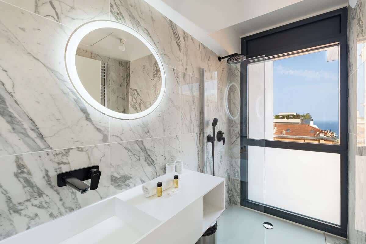 Shower, hair dryer