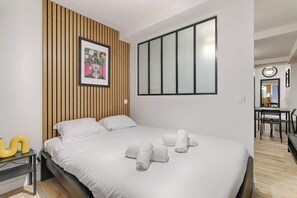 1 bedroom, iron/ironing board, travel crib, WiFi