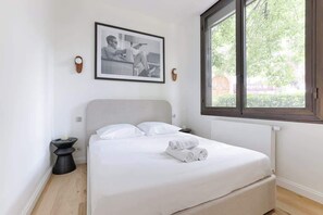 2 bedrooms, iron/ironing board, travel crib, WiFi