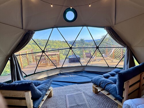 Bella Dome - Cosy dome with panoramic mountain views, surrounded by beautiful nature