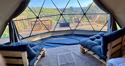 Bella Dome - Cosy dome with panoramic mountain views, surrounded by beautiful nature