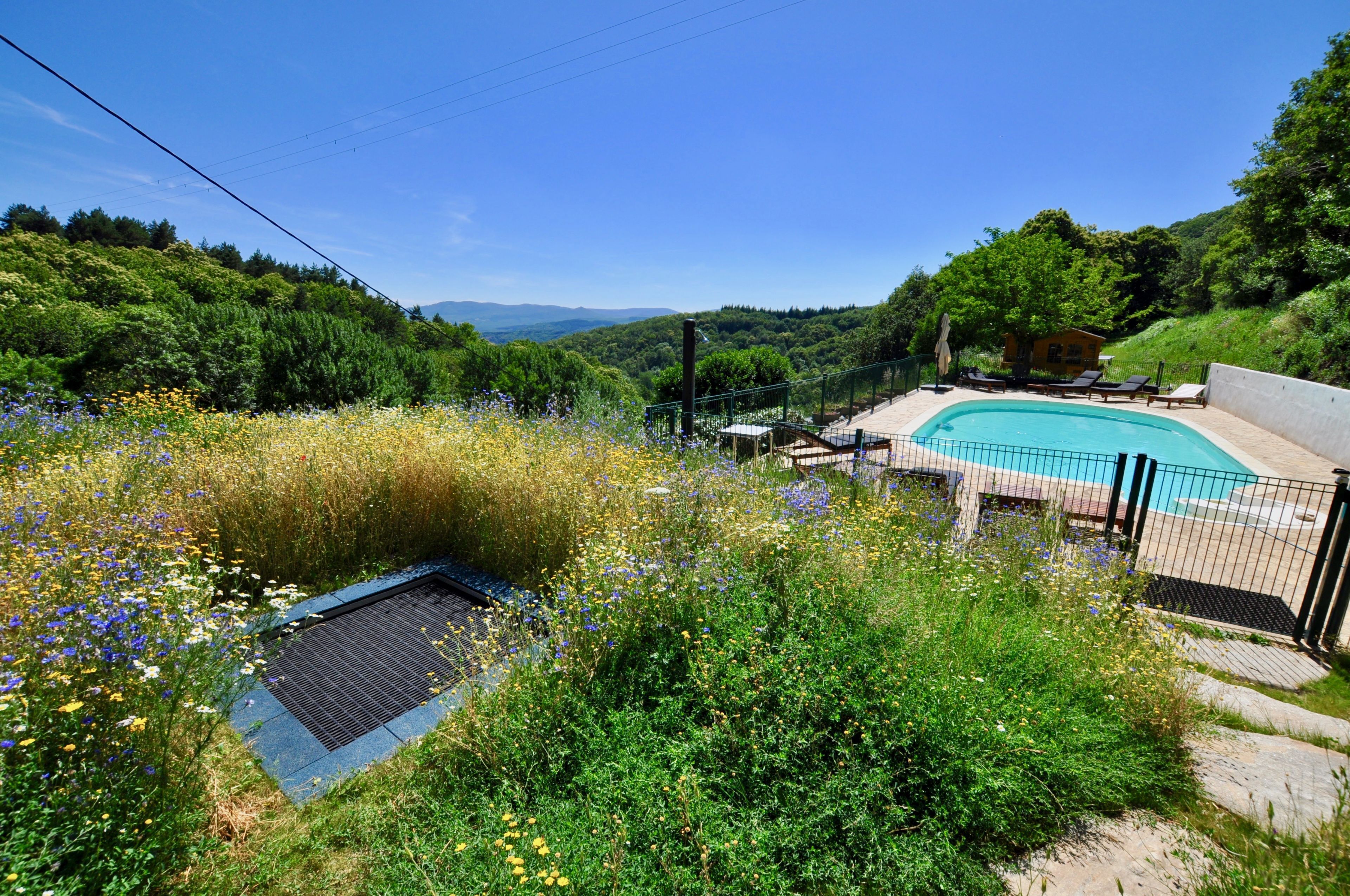 A heated pool