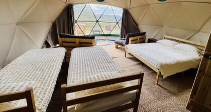 Bella Dome - Cosy dome with panoramic mountain views, surrounded by beautiful nature