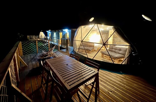 Bella Dome - Cosy dome with panoramic mountain views, surrounded by beautiful nature
