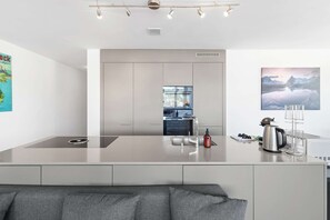 Fridge, microwave, oven, dishwasher - Dream View Apt With Homecinema Netflix Loggia (Kriens)
