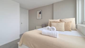 2 slaapkamers, een strijkplank/strijkijzer, wifi, beddengoed