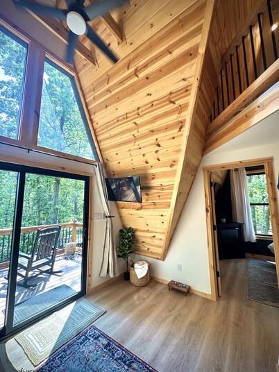 The Tiegen Rae: cozy mountain cabin with huge views