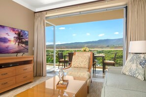TV - Honua Kai Hokulani | 2 Free Rental Cars | KBM Resorts | Gorgeous Mountain View 5th Floor Unit At Honua Kai | 2 Units, 3 Bedrooms | ML-1817 (Lahaina)