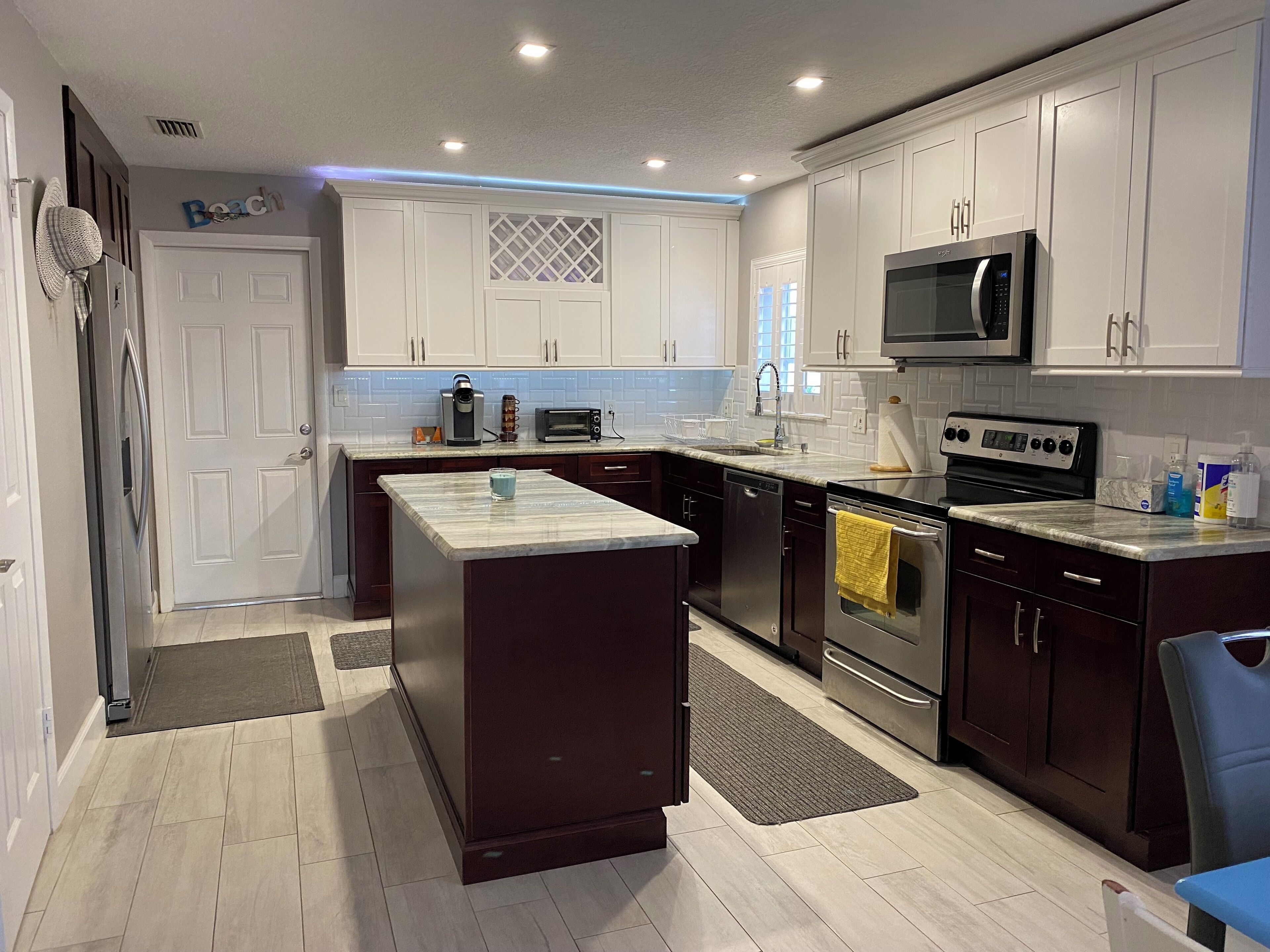 Microwave, oven, stovetop, dishwasher