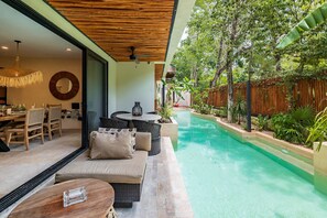 Outdoor dining - •| Condo Boutique Swim Up in Tulum P/6 • Naaj Tun• (Tulum)
