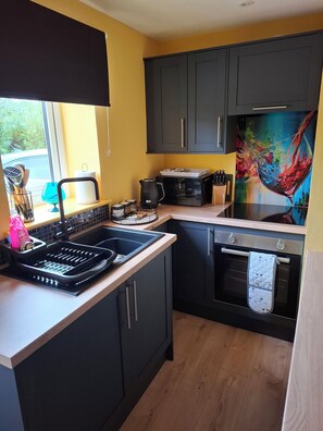 Fridge, microwave, oven, stovetop - Charming 1-bedroom annex in rural Cumbria - Newton Arlosh (Newton Arlosh)