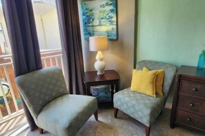 Living area - Sea Turtle Haven ~ Ocean Front Complex ~ Pool Open (Daytona Beach)