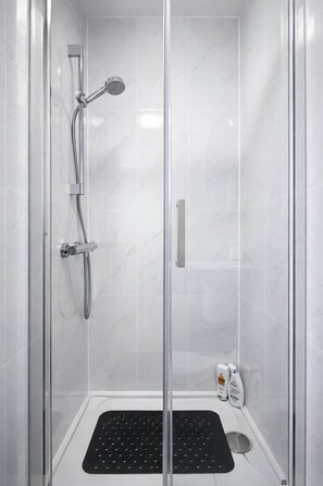 Shower, hair dryer