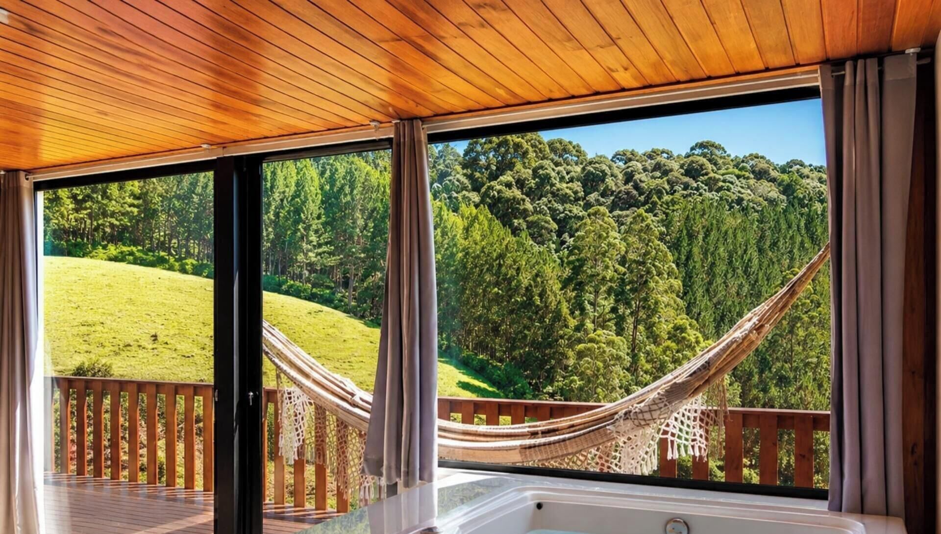 Comfort Chalet | Private spa tub