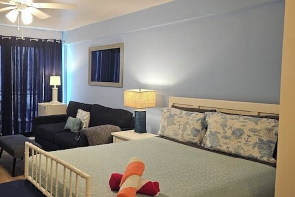 1 bedroom, internet, bed sheets