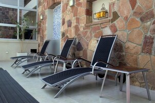 Un sauna, baño turco