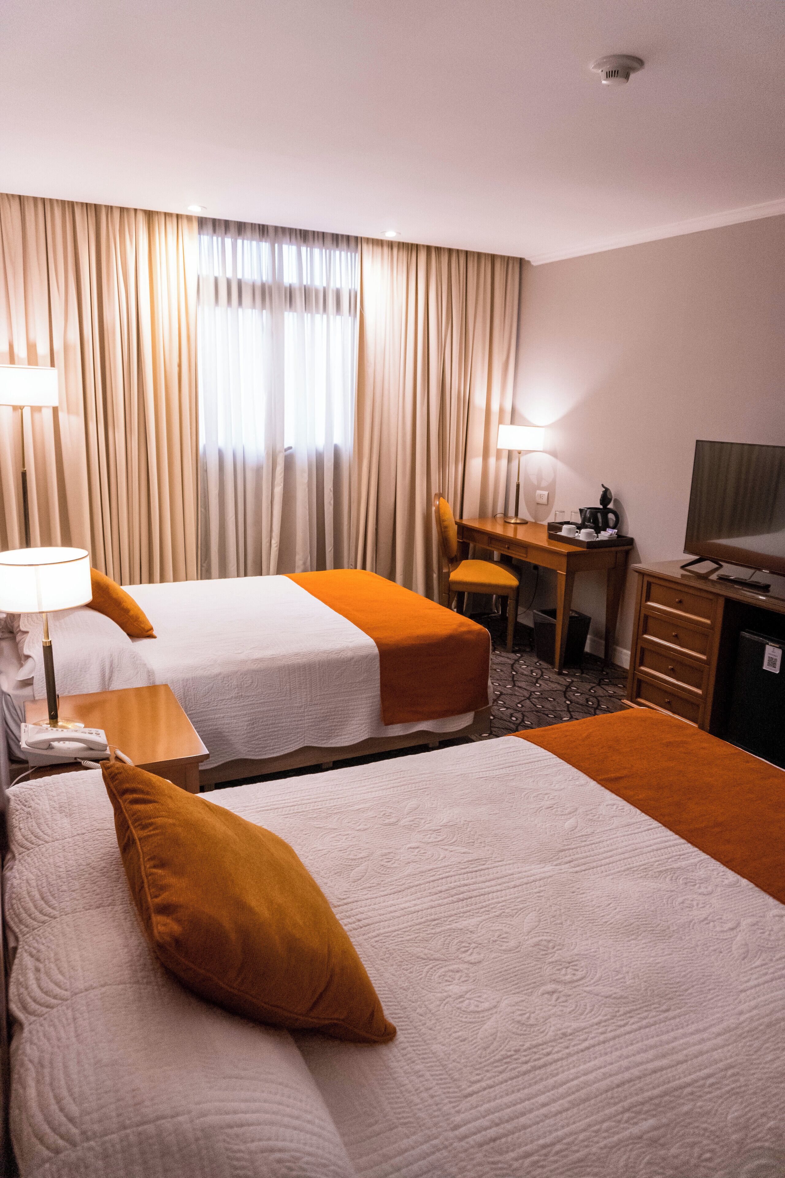 Standard Double Room, 2 Queen Beds, City View | In-room safe, free WiFi