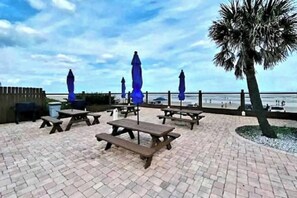 Outdoor dining - Cozy Combo ~ Adjoining Condos ~ Pool Open (Daytona Beach)