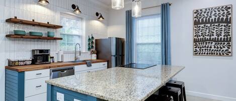 Microwave, oven, stovetop, dishwasher