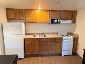 Chambre Standard | Cuisine privée | Grand réfrigérateur, micro-ondes, four