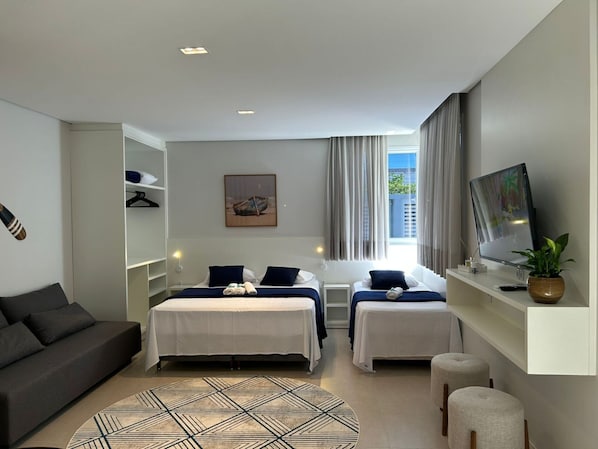 Loft Praia do Cascalho - D´Santa Loft´s - Penha | 高档床上用品、特色装修、特色家居、办公桌