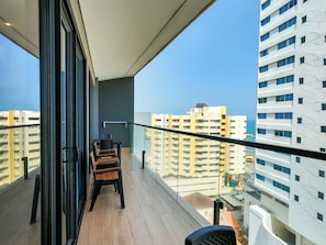 Lägenhet Superior - balkong - utsikt mot stranden | Balkong