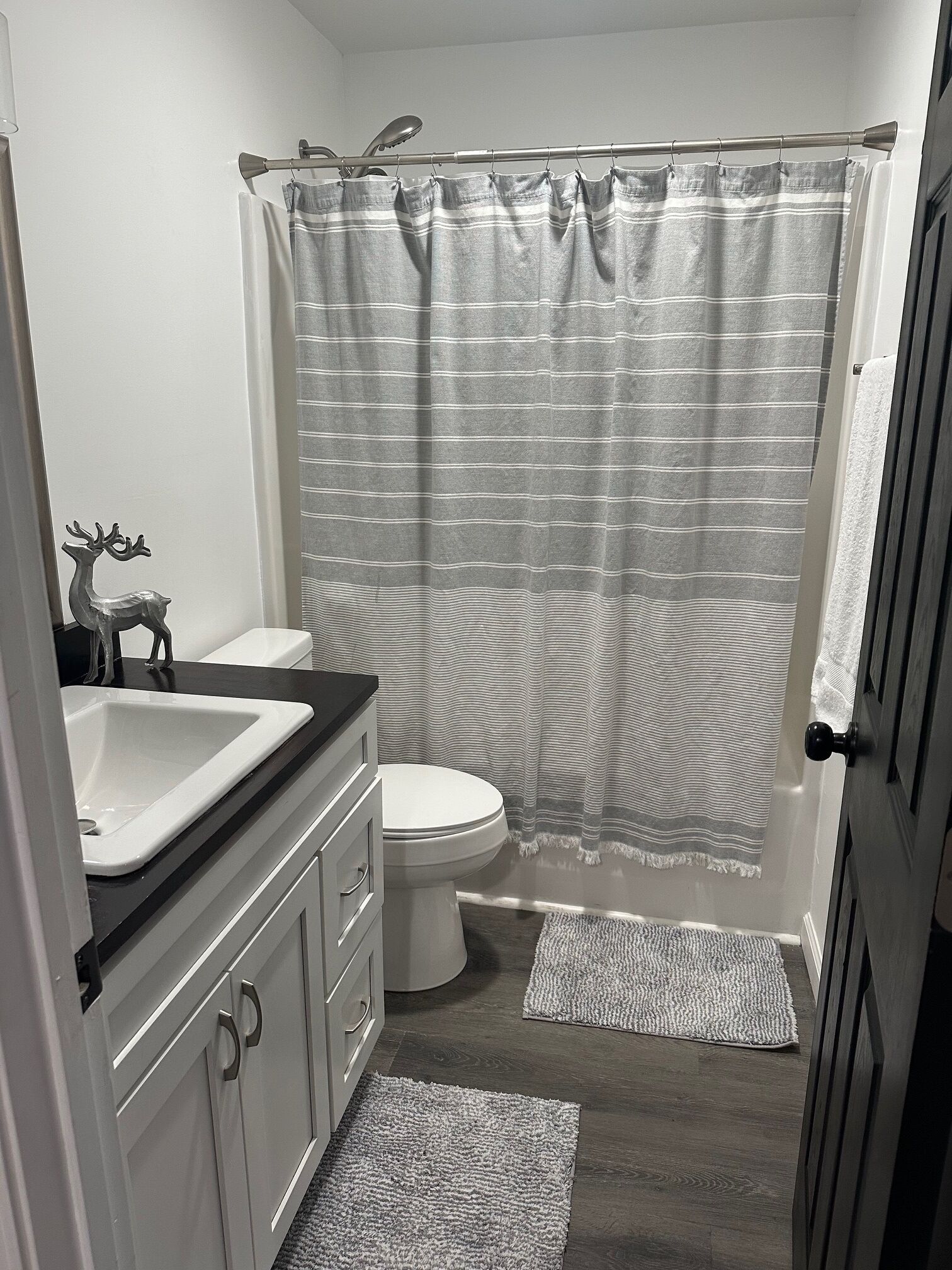 Towels, soap, toilet paper