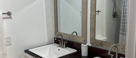 Towels, soap, toilet paper