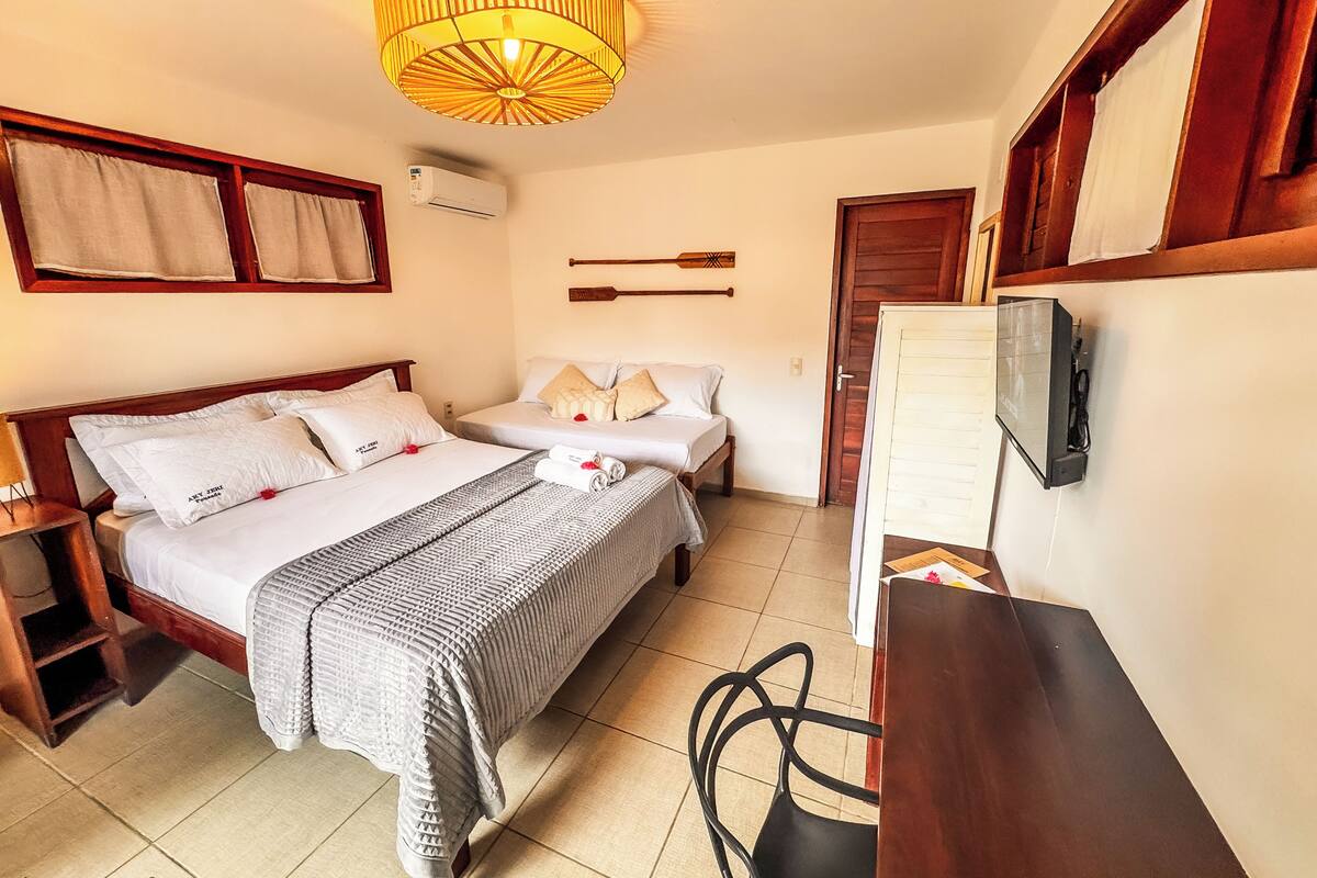 Comfort Triple Room, Pool View | In-room safe, free WiFi