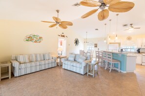 House, Multiple Beds (Beach Bound) | Living area