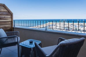 Deluxe Room, 1 King Bed, Balcony, Sea View | View from room