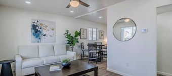 Just down the street from the University of Arizona this 1 bedroom 1 bathroom is fully remodeled with your own dedicated electric vehicle charger .