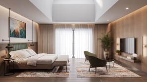 Suite, flere senger (Agdam) | Sengetøy av topp kvalitet, minibar og safe på rommet