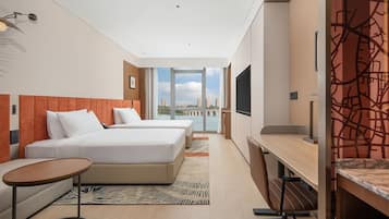 客房, 2 張單人床, 湖景 | 高級寢具、羽絨被、特厚豪華床墊、迷你吧贈品