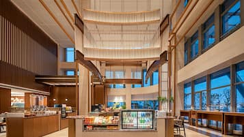 Área de estar no saguão