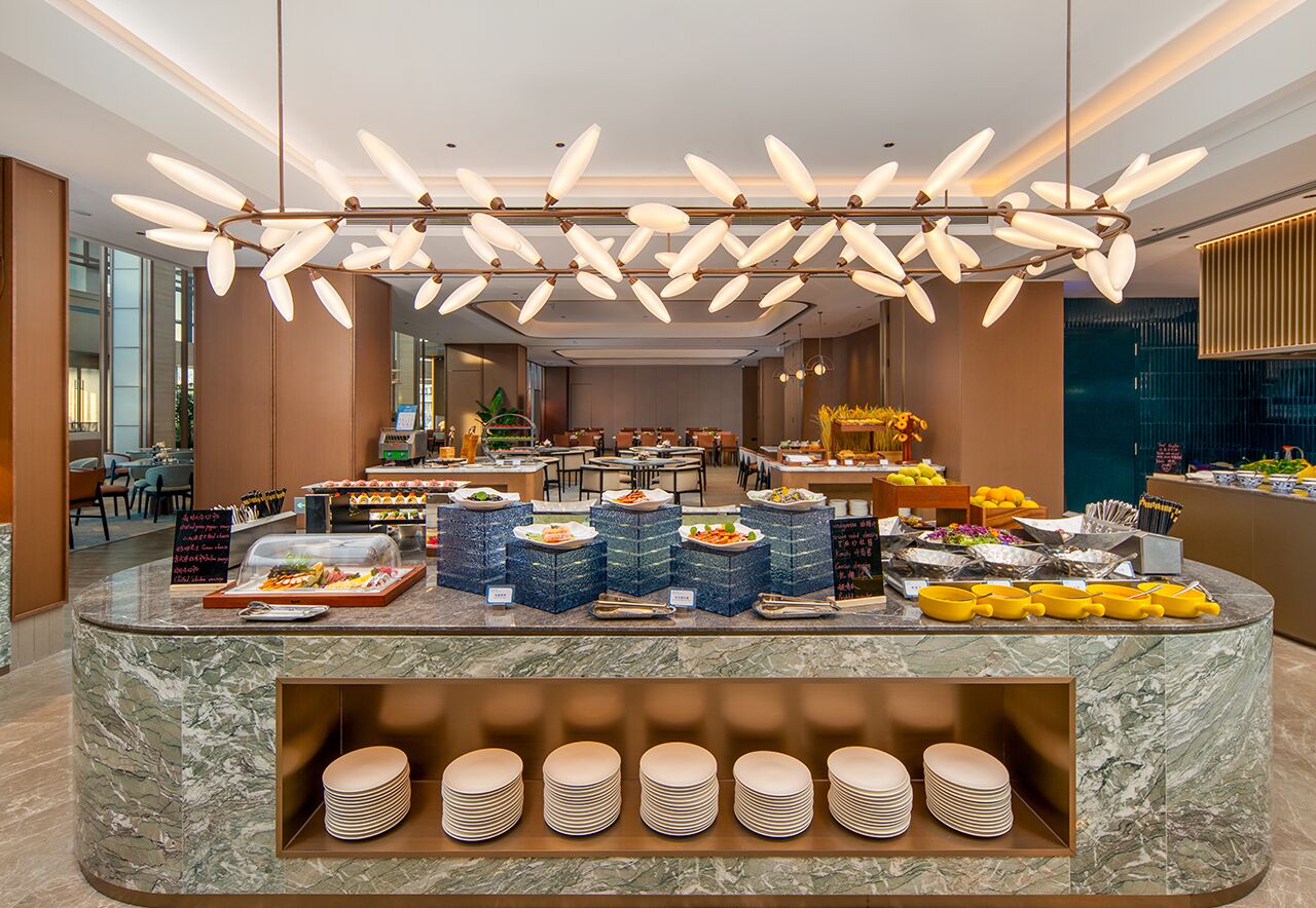 每日供應吃到飽早餐 (每人 CNY68)