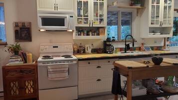 Microwave, oven, stovetop